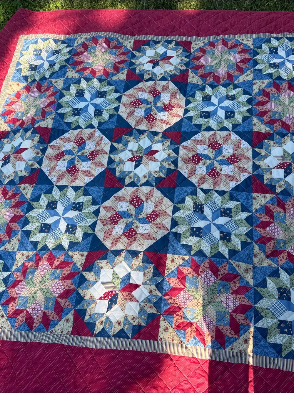Star Patchwork Quilt - Multi-Color